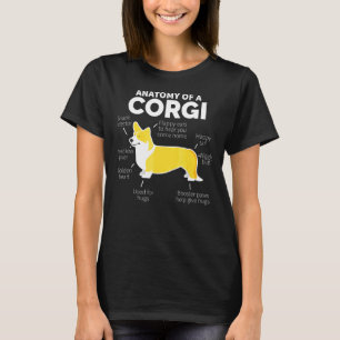Camiseta Anatomia de um Cão Corgi