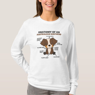 Camiseta Anatomia De Um Cão Doce Pastor Australiano