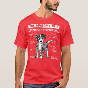 Camiseta Anatomia De Um Cão-Leopardo Catahoula Catahoula L