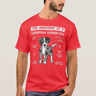 Camiseta Anatomia De Um Cão-Leopardo Catahoula Catahoula L
