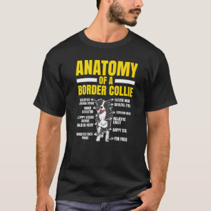 Camiseta Anatomia De Um Criador De Cães Collie De Borda