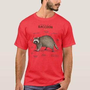 Camiseta Anatomia de um guaxinim