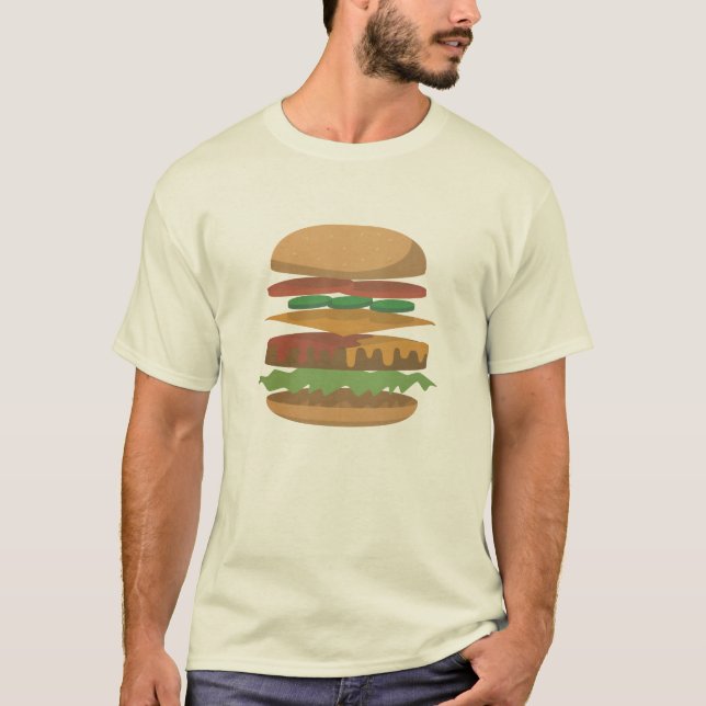Camiseta Anatomia de um Hamburger (Frente)