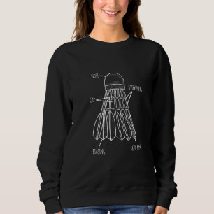 Camiseta Anatomia De Um Jogador De Badminton Peteca Badmint
