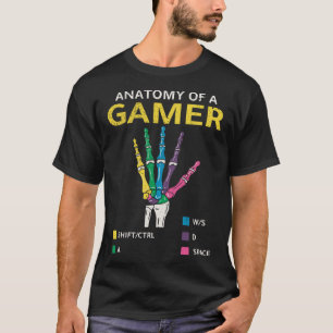 Camiseta Anatomia de um jogador de Videos games