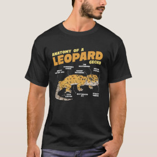 Camiseta Anatomia de Um Leopardo Gecko Lizard