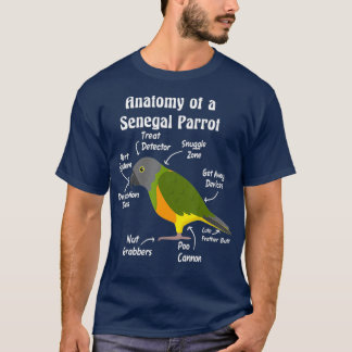 Camiseta Anatomia de um papagaio Senegal