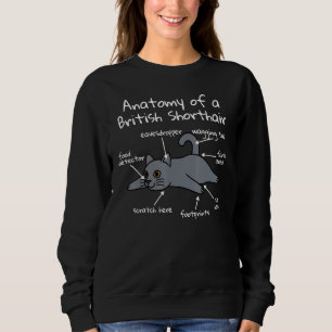 Camiseta Anatomia De Um Pet De Gato De Shorthair Britânico