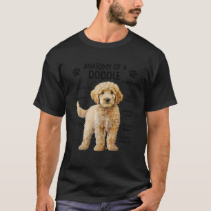 Camiseta Anatomia De Um Porco Cachorro Proprietário De Gold