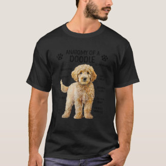Camiseta Anatomia De Um Porco Cachorro Proprietário De Gold