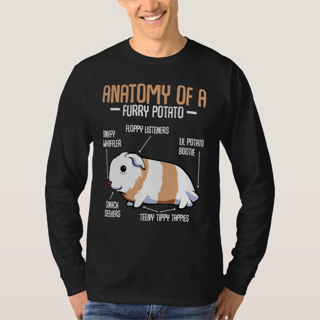 Camiseta Anatomia De Um Porco De Batata-Batata (Frente)
