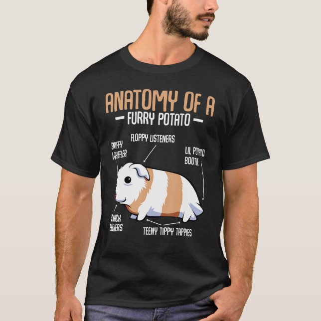 Camiseta Anatomia De Um Porco De Batata-Batata (Frente)