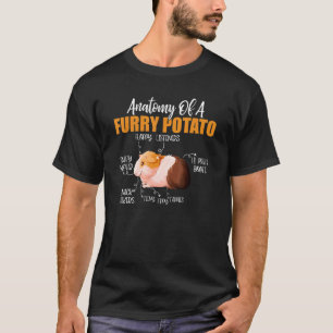 Camiseta Anatomia De Um Porco De Batata-Batata Proprietário