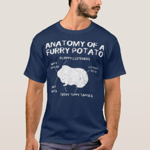 Camiseta Anatomia De Um Porte De Porco Engraçado Da Guiné G