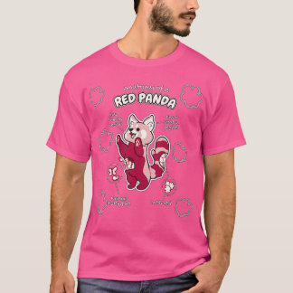 Camiseta Anatomia de um Presente Animal Engraçado de Panda