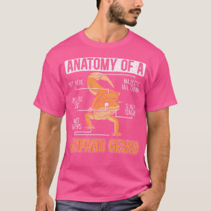 Camiseta Anatomia De Um Rep Animal Lizard Do Lover Gecko Le