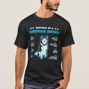 Camiseta Anatomia de um Rouco dono de cachorro siberiano