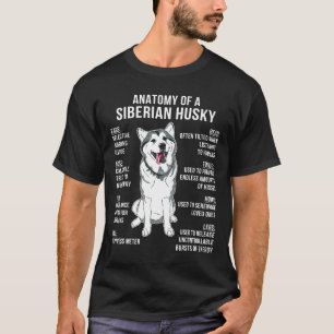 Camiseta Anatomia De Um Sobrinho De Cachorro Siberiano, Eng