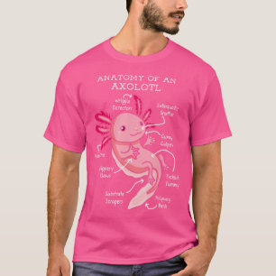 Camiseta Anatomia De Uma Amanandeira Mexicana Axolotl Engra