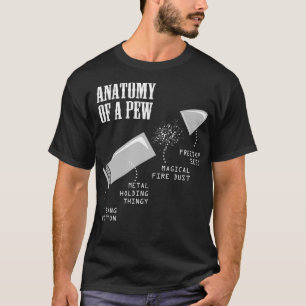 Camiseta Anatomia De Uma Arma De Arma Engraçada Para