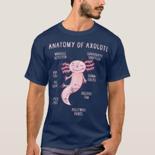 Camiseta Anatomia de uma ciência Axolotl de um Axolotl 89