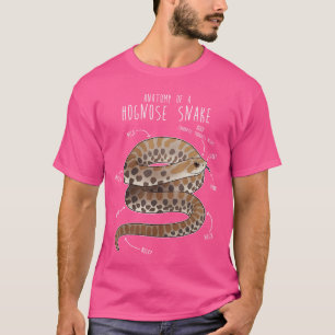 Camiseta Anatomia de uma Cobra Hognose Fofa Animal de Estim