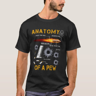 Camiseta Anatomia De Uma Emenda De Pew Gun Engraçado Presen