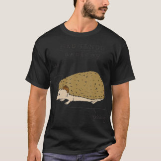 Camiseta Anatomia De Uma Ilustração Engraçada De Cão