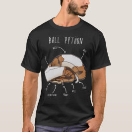 Camiseta Anatomia de uma píton-balística piebalde