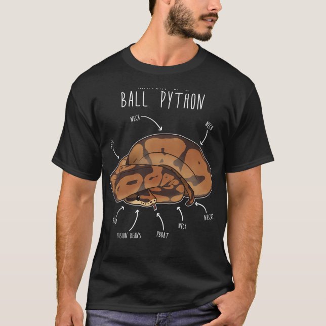 Camiseta Anatomia De Uma Python Bola (Frente)