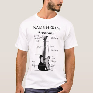Camiseta Anatomia De Violão E Anatomia De Violão
