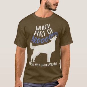 Camiseta Anatomia do Cachorro Siberiano Branco