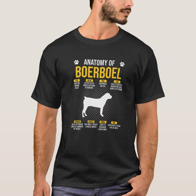 Camiseta Anatomia do Cão-Boerboel (Frente)