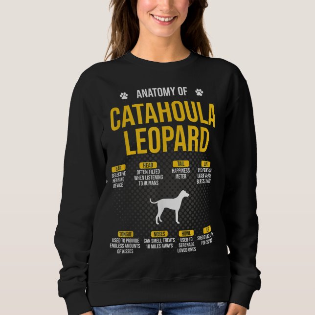 Camiseta Anatomia Do Cão-Leopardo-Catahoula (Frente)