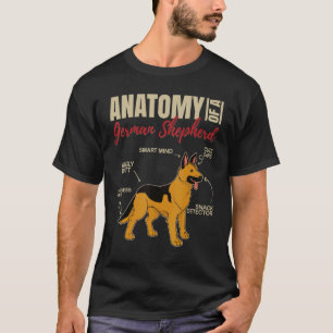 Camiseta Anatomia Do German shepherd 1