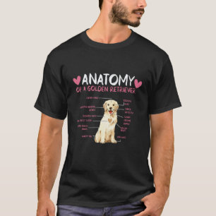 Camiseta Anatomia do Golden Retriever Um Guia Fofo 1