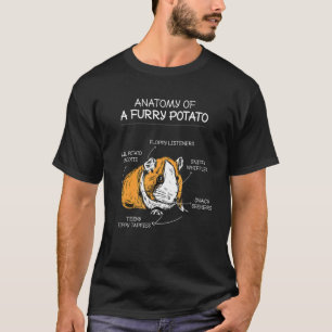Camiseta Anatomia Do Laboratório De Batata Furada Pet Guiné