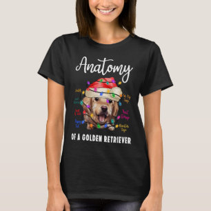 Camiseta Anatomia do Ouro Retriever Funny Retriever Cog Lo