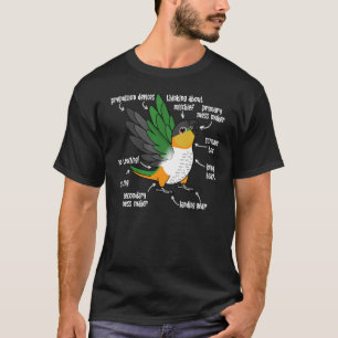Camiseta Anatomia do papagaio I Caique Preto