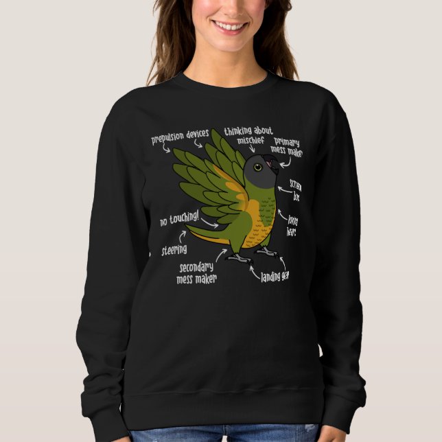 Camiseta Anatomia do papagaio no Senegal (Frente)