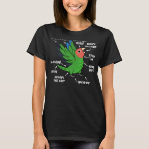 Camiseta Anatomia do papagaio que roei encarando o beija-fl