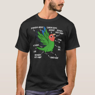 Camiseta Anatomia do papagaio que roei encarando o beija-fl