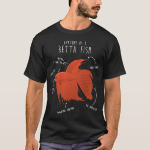 Camiseta Anatomia do Peixe Betta