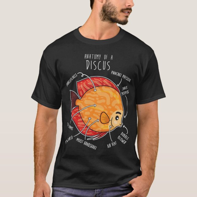 Camiseta Anatomia do Peixe Disco (Frente)