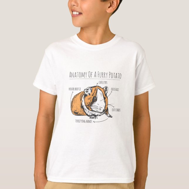 Camiseta Anatomia do porco da Guiné (Frente)