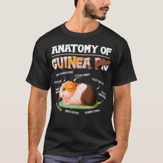 Camiseta Anatomia Do Porco Da Guiné Batata De Porte De Porc