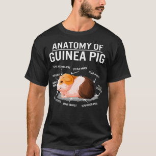 Camiseta Anatomia Do Porco Da Guiné Batata De Porte De Porc