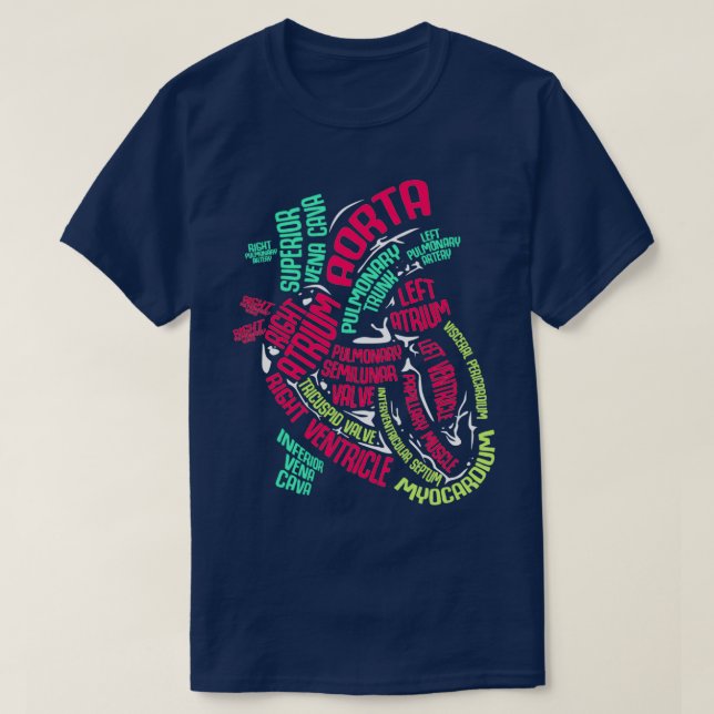 Camiseta Anatomia do Presente Cardíaco (Frente do Design)