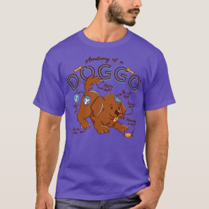 Camiseta Anatomia do presente de um animal engraçado no cão