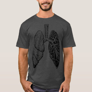 Camiseta Anatomia dos pulmões